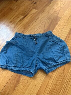 Crewcuts Light Blue Elastic-Waist Denim Shorts